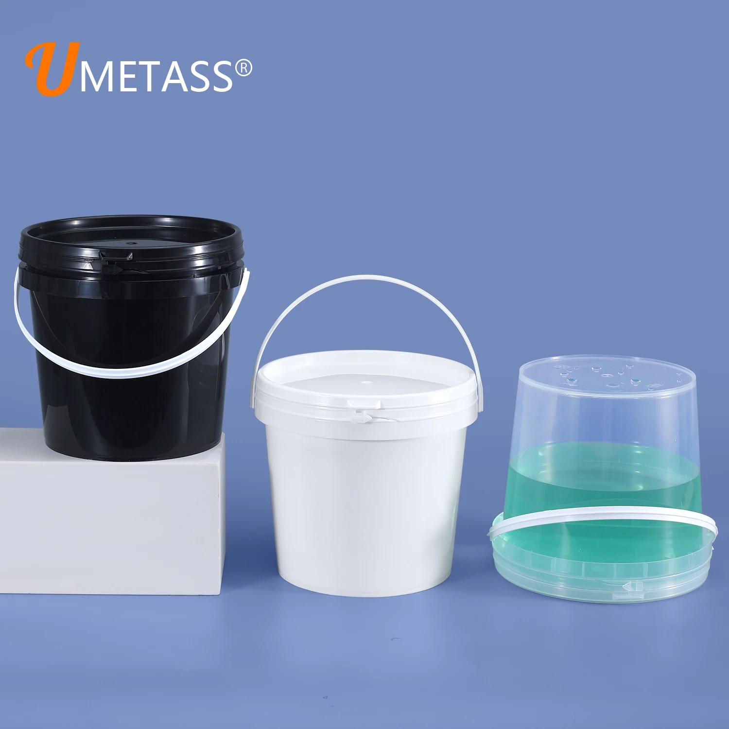UMETASS Wholesale 2L PP Plastic Bucket For Honey Ice Cream