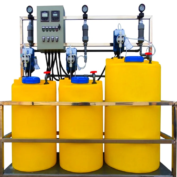 pac chemical dosing device polymer dosing system machine  for effluent treatment