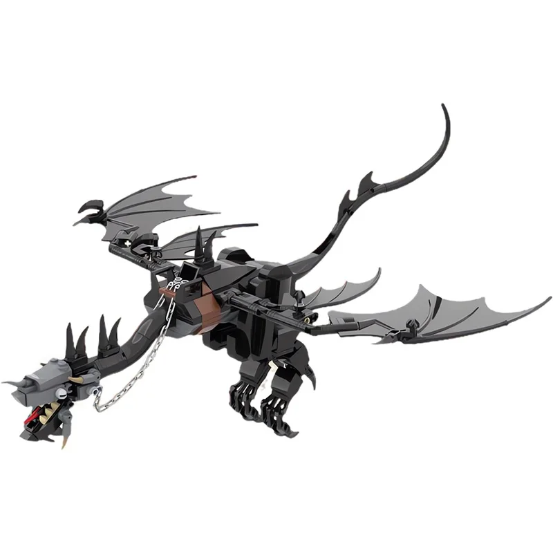 Голдмок лорд черные крылья кубики игрушки-модель кольца MOC-172201 упавший зверь строительные блоки игрушки