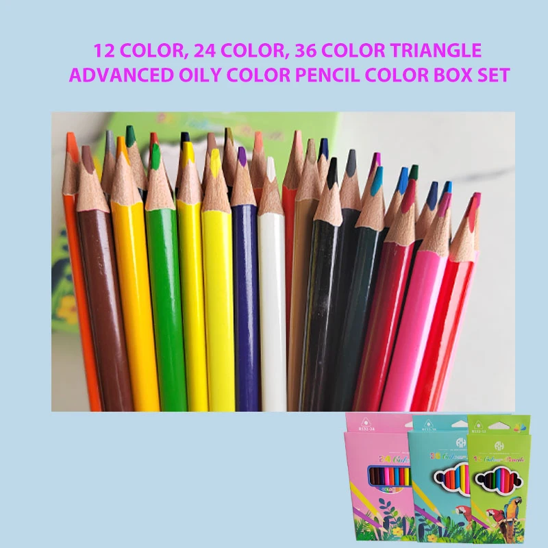 Economic 12 color pencil art artist school students supply wood pencils set kids boxes of colored pencils