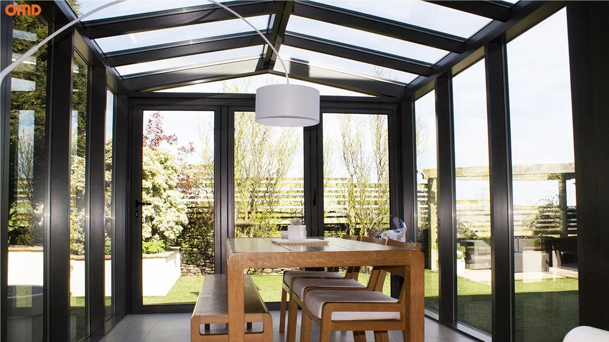 Customized Outdoor Winter Garden Glass House Sunrooms Waterproof Heat Insulation Tempered Glass Free Triangle Flat Hotels