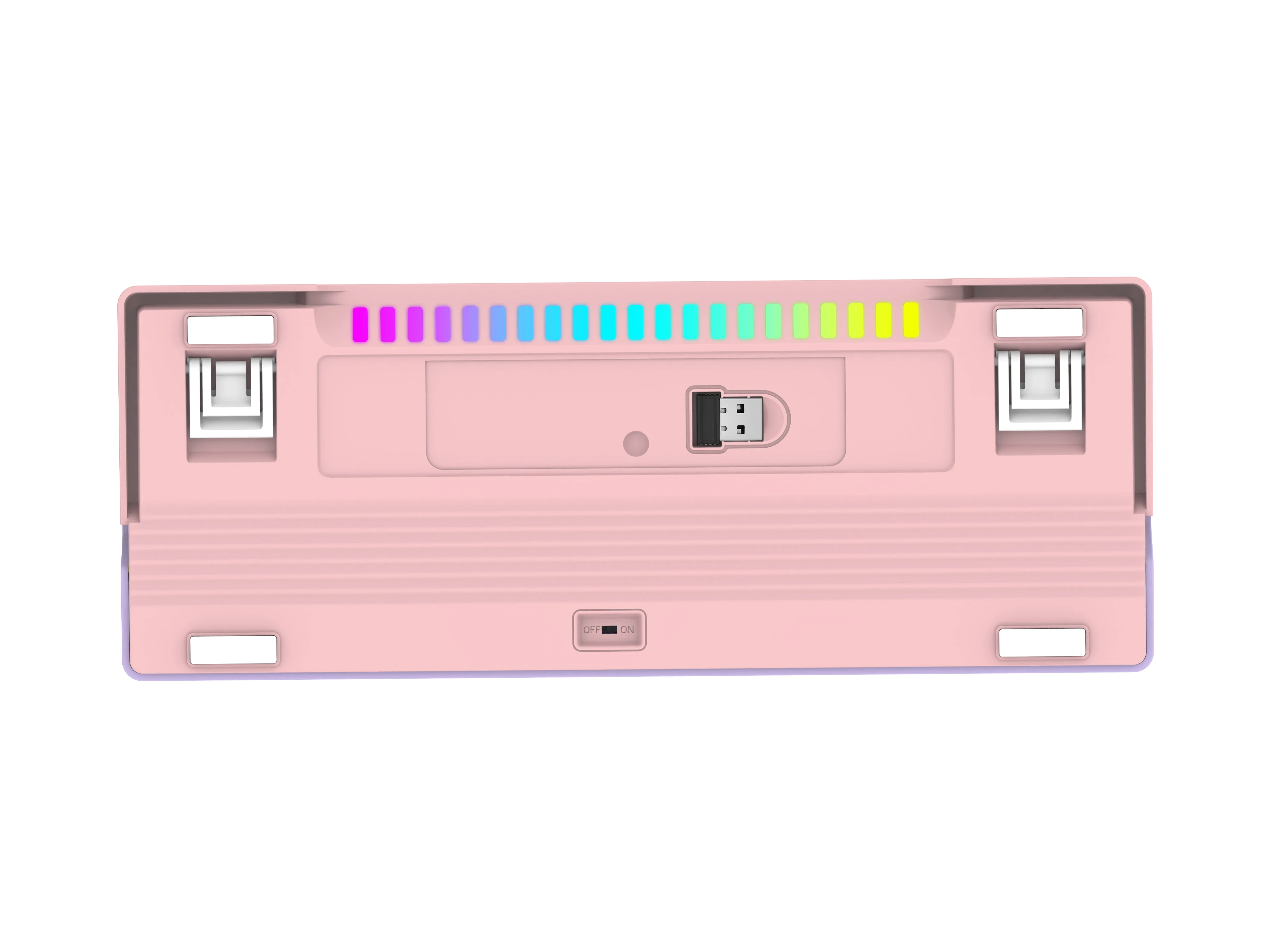 rgb switch hot swap gaming mechanical keyboard 63 key colorful anti gosting type-c 2.4G bluetooth  tri-mode keyboard