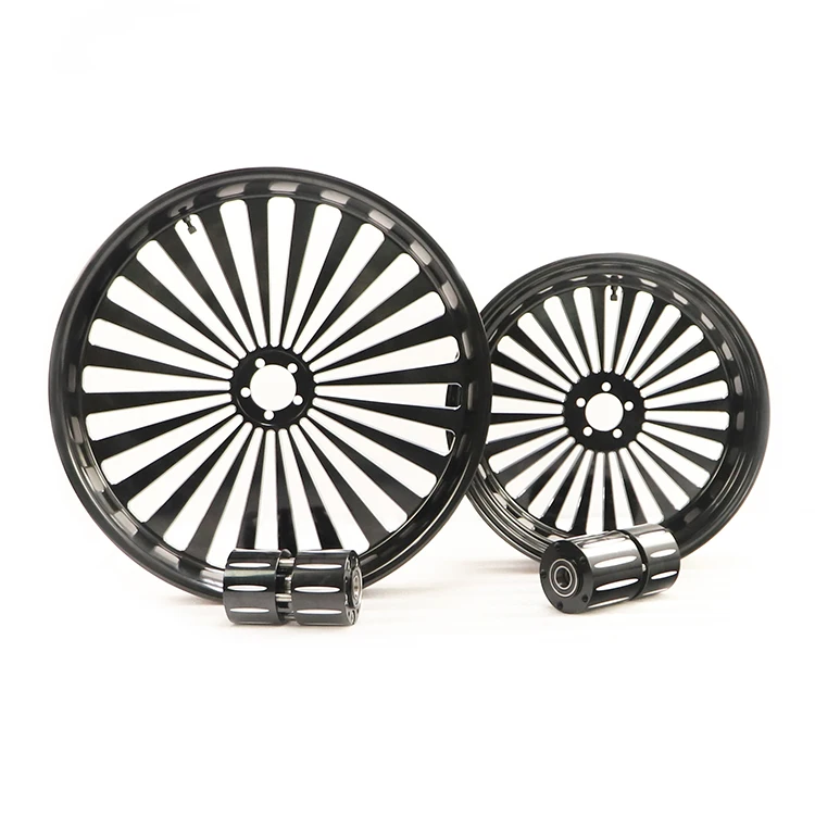 BORSKE Custom Wholesale Harley Accessories Parts Forged Wheel Front23x3.5 Rear18x5.5 Aluminum Alloy Forged Wheels for Harley