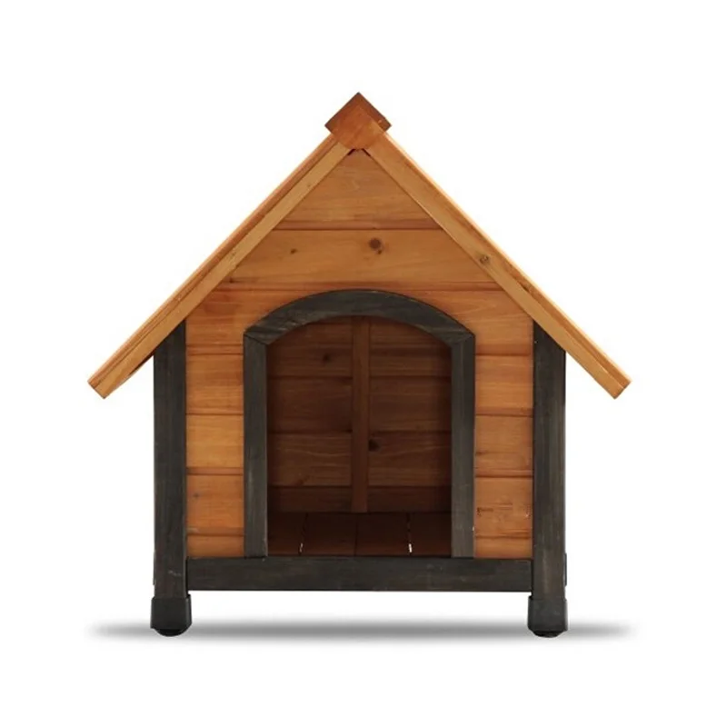 Factory Direct Sale Cheap Dog Cage Wooden Dog House with Dark Frame