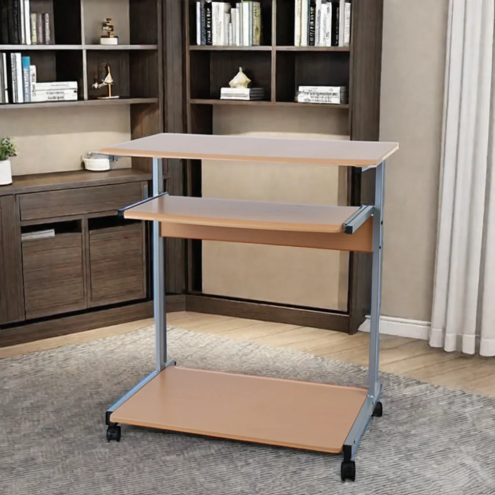 E2 standing desk with MDF movable 3 layer study table computer desk for home KC-7786S2