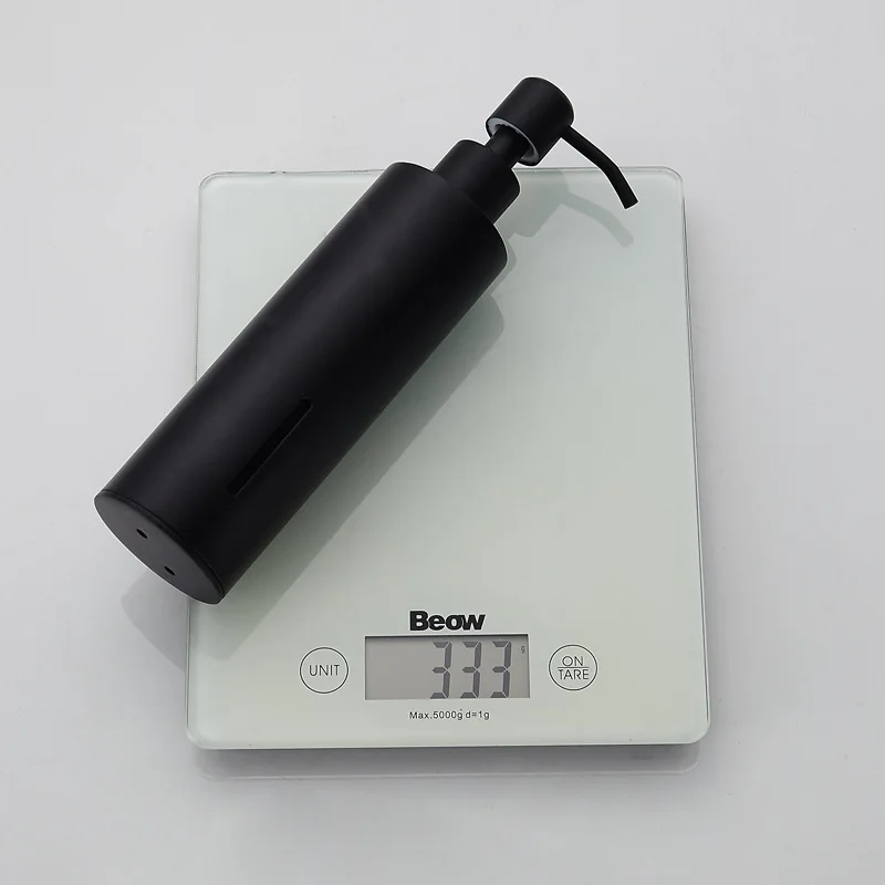 304 Stainless steel Black Soap Dispenser for Hotel & Household