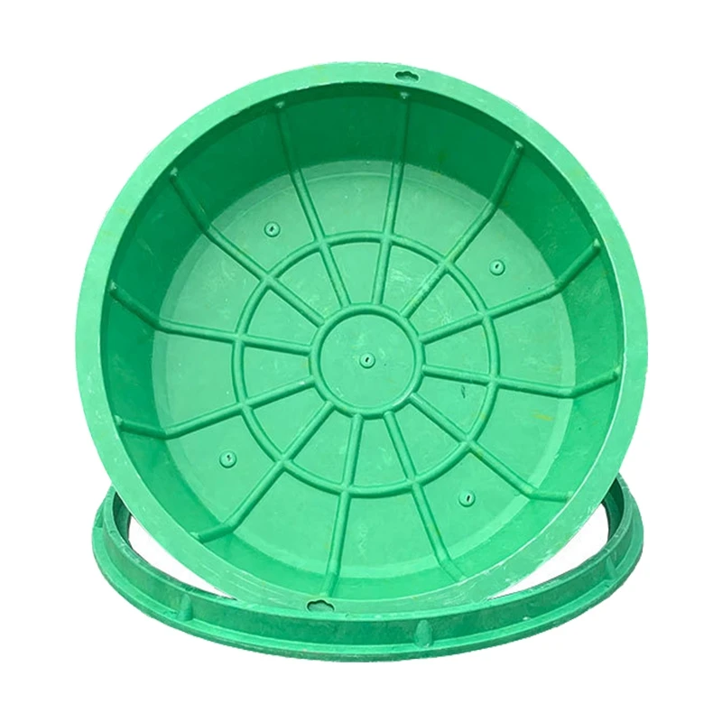 Hot sale square round composite resin grass sewer cover Integrated manhole cover for Electrical cable Municipal Construction