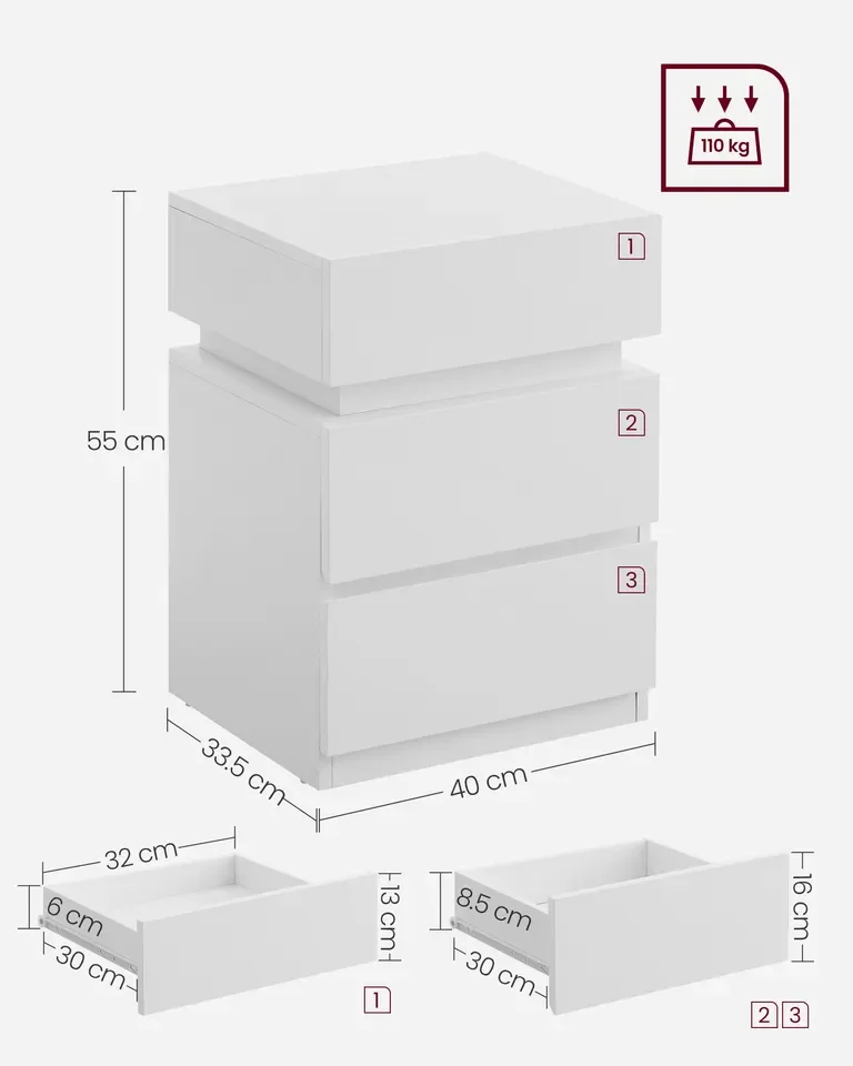 Smart Home Living Room Furniture Adjustable Colorful Storage Sofa Side Table Wood Modern