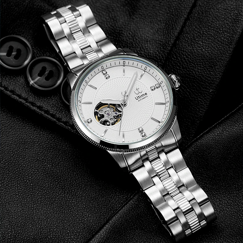 UTIME Factory supply Customize Luxury Mechanical Wristwatches Men Watches High quality Stainless Japan movement Automatic U0035G