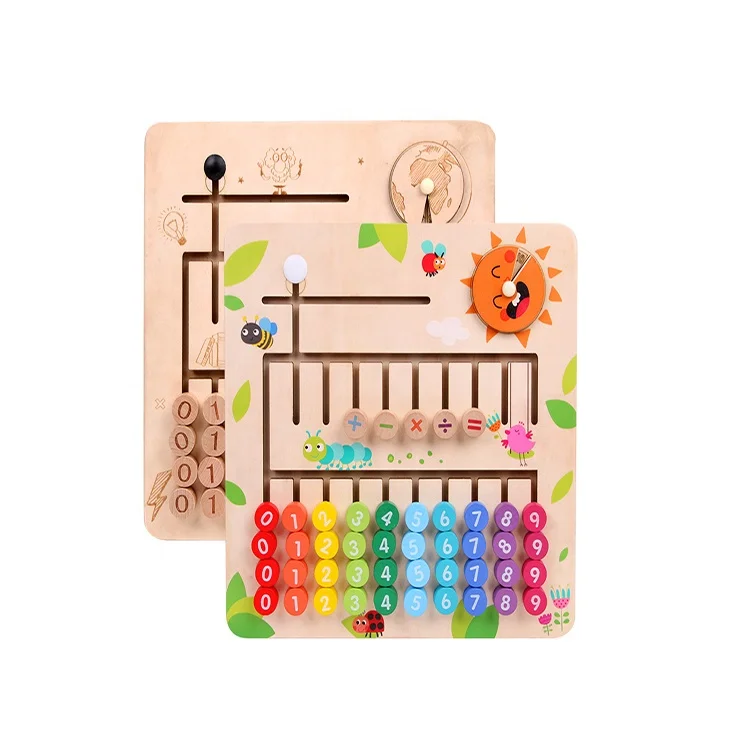 2023 Early Educational Digital Computing Wooden Board Education Toy Wooden Board Education Toys