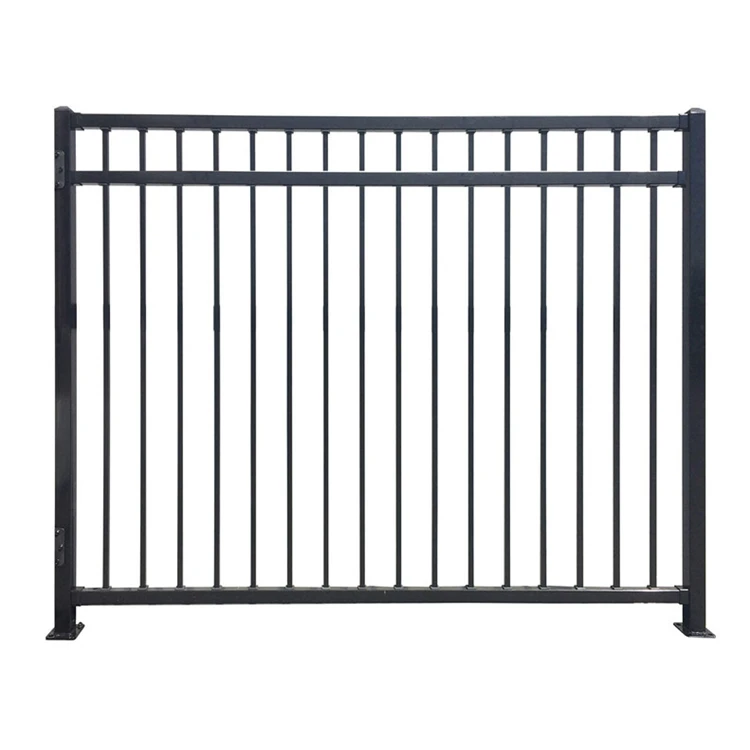 WP-F002 Wholesale galvanized steel Pipe Picket fence prices Estate Fence