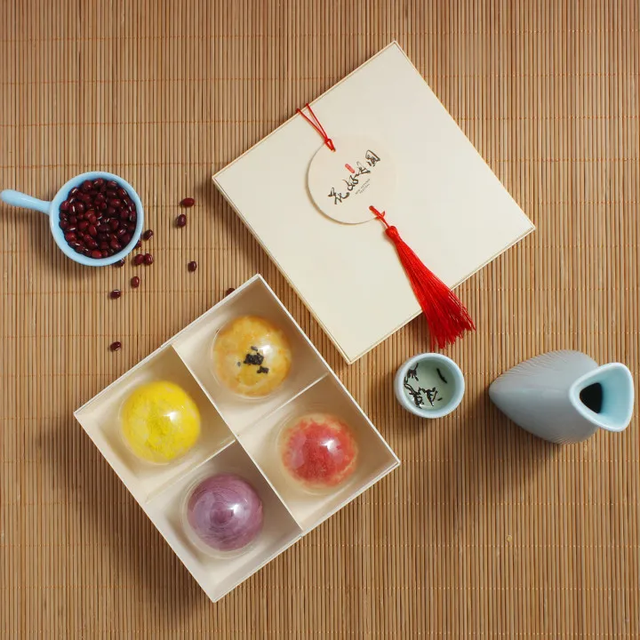 Biodegradable Custom Wooden Food Packaging Box Wholesale Snacks Cupcake Egg Tart Waffle Brownie Packaging Box Foldable To Save F