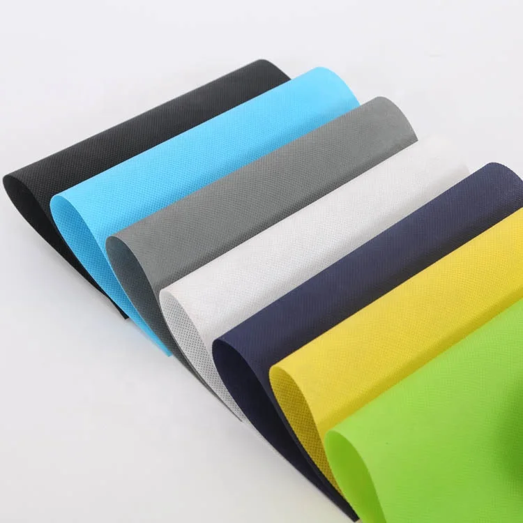 
Black White Green Blue SMS PP Nonwoven Fabric Roll Spunlaced Non-woven Fabric Spunbond Non Woven SS Fabrics 