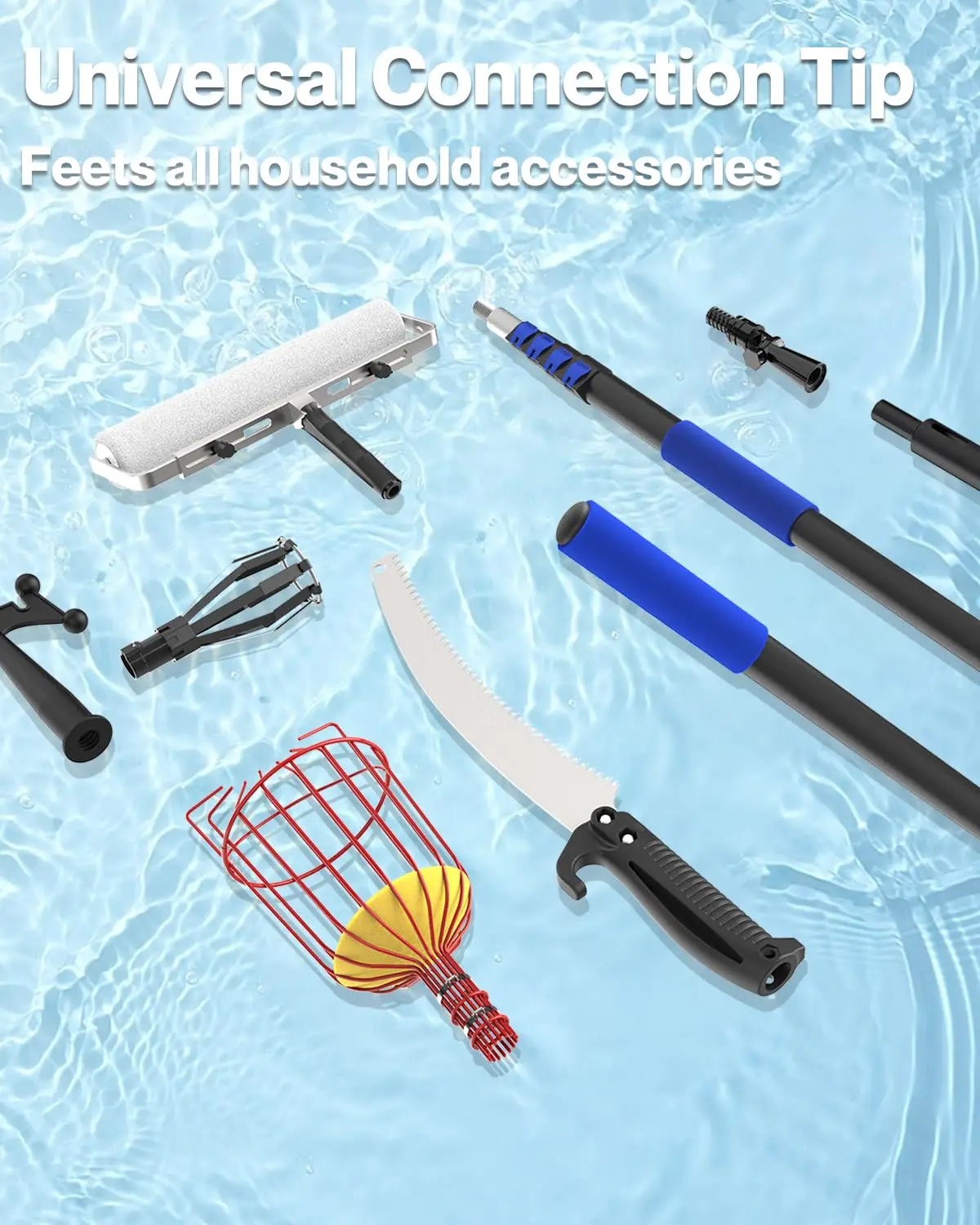 Factory Wholesale Multi-Purpose Extension Pole Custom carbon fiber Durable Telescopic Pole cleaning tools