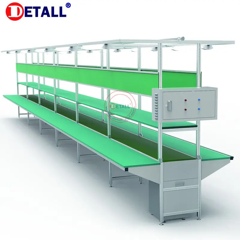 esd workbench conveyor assembly line factory belt conveyor tables