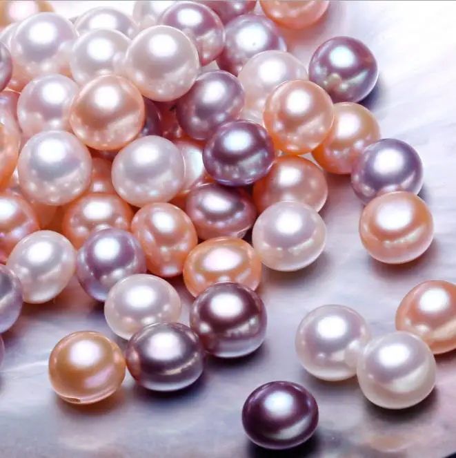 HMOIS Factory Wholesale Price Natural Cultured White Round Pearl Beads