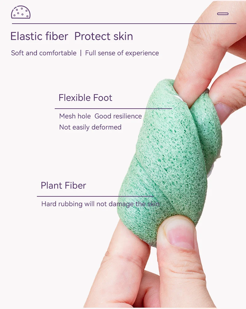 Organic Konjac Sponge Face Cleansing Facial Sponges Body Washing Konjac Sponge