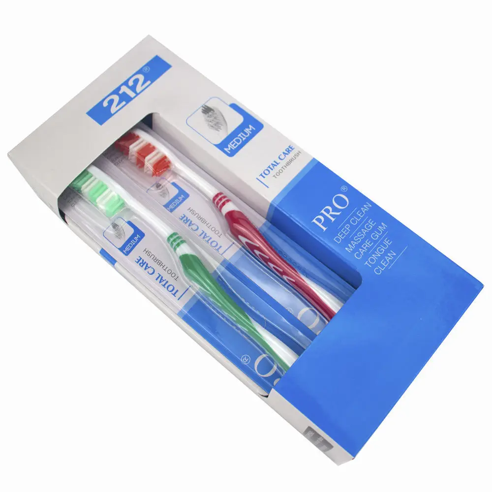 Wholesale Filament Soft Bristle Toothbrush Adult Large Head Toothbrush Family Pack Toothbrush High Density Filament