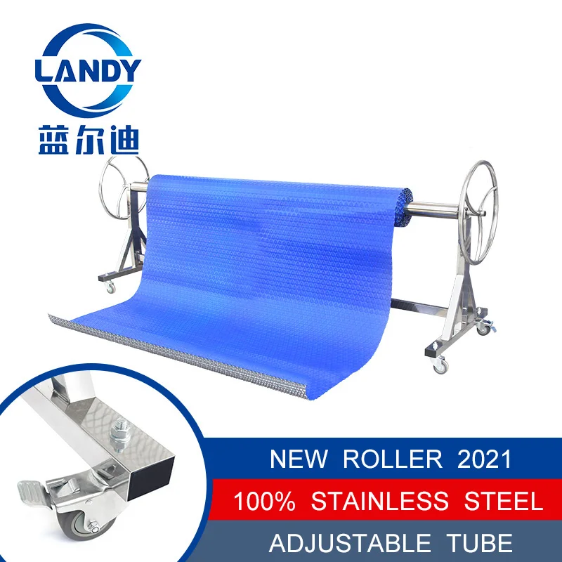 2024 Strong Stainless Steel Swimming Pool Cover Roller Commercial Reel for Adults
