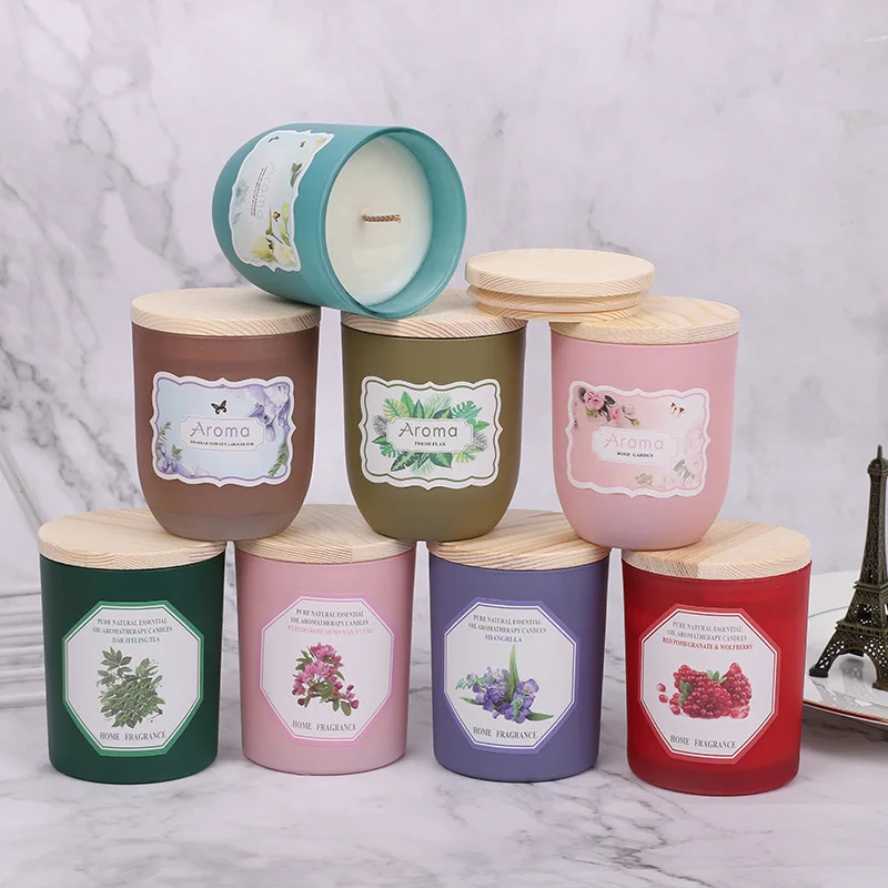 Heavenly Sun Soy Or Beeswax Prayer Wax Material Brown Jar Aromatherapy Scent Candle