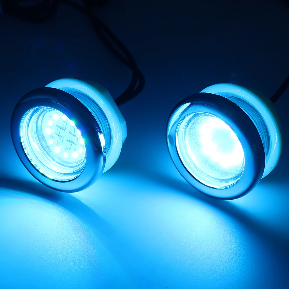 waterproof underwater ABS RGB frost plastic LED  hottub lamp Spa whirlpool light bathtub lights foot basin tub lamp