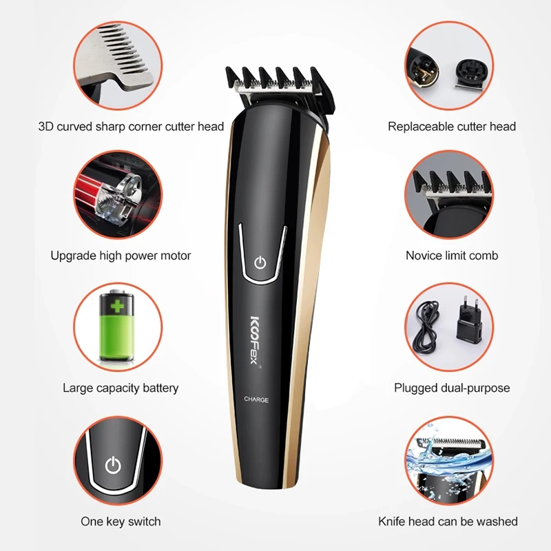 5 In 1 Beard Nose Wireless Low Noise Tondeuse Cheveux, Portable All-In-One Shaving Machine Hair Trimmer