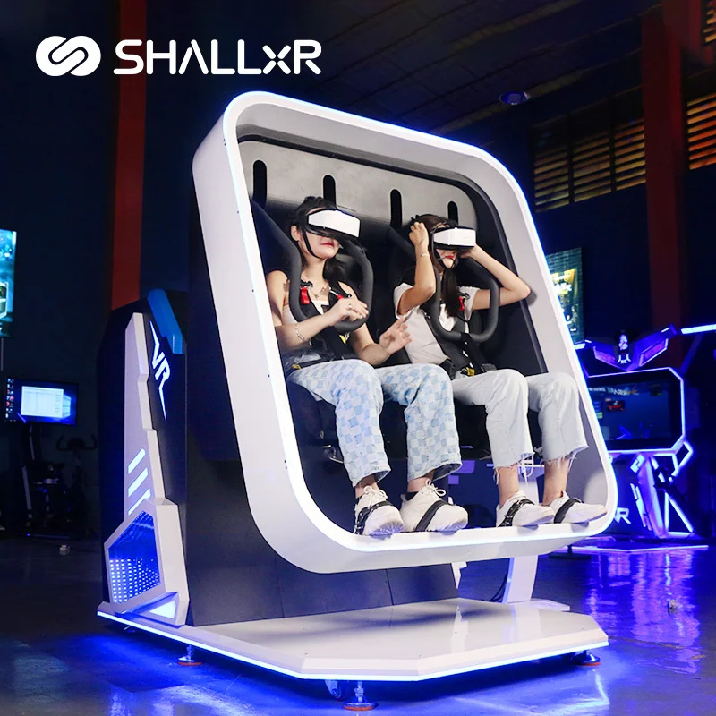 ShallxR Amusement Ride Virtual Reality Aircraft Cockpit Flight Simulator Cockpit Trade 9D VR 360 Simulator