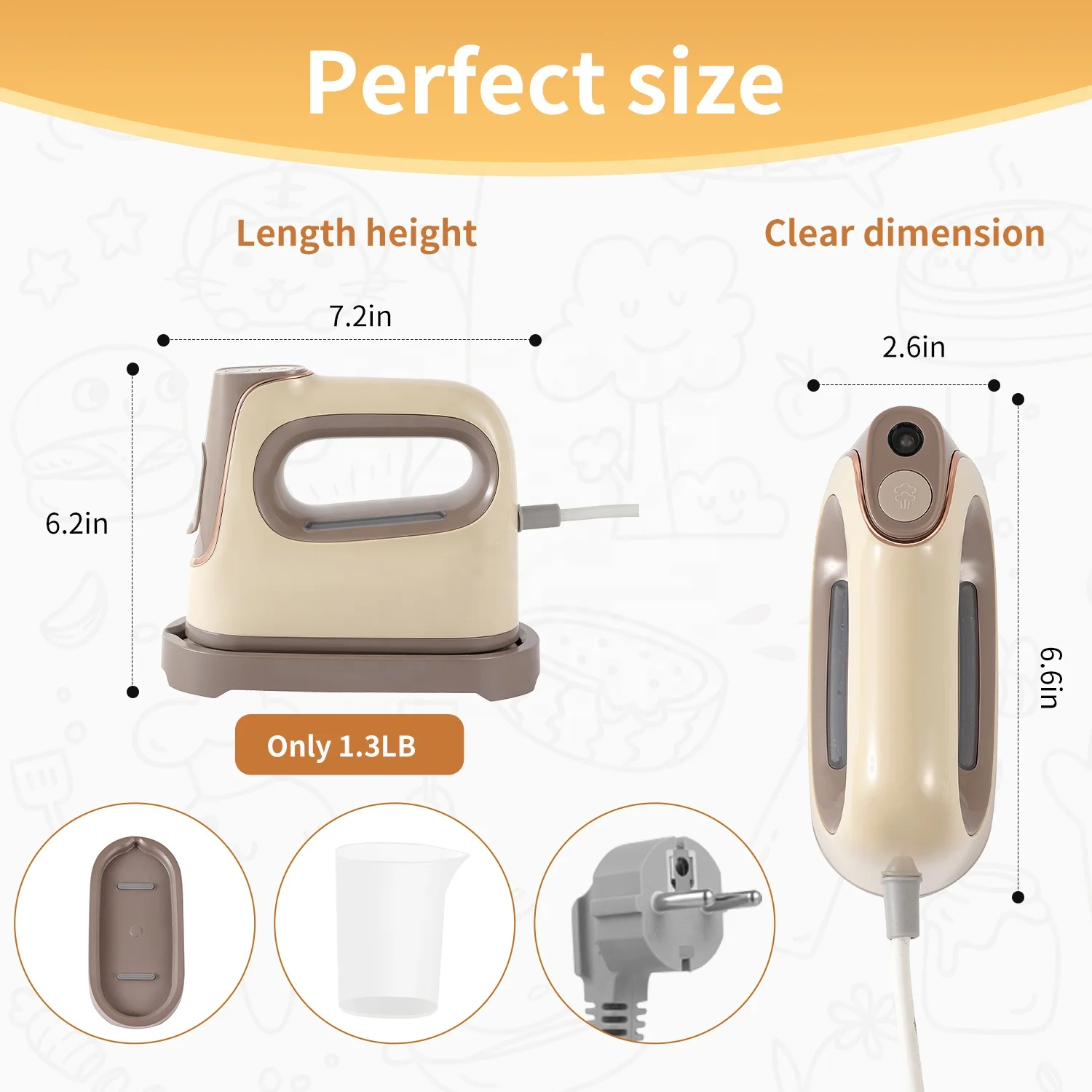 2024 Newest High Quality Mini Portable Travel Electric hanging steam iron