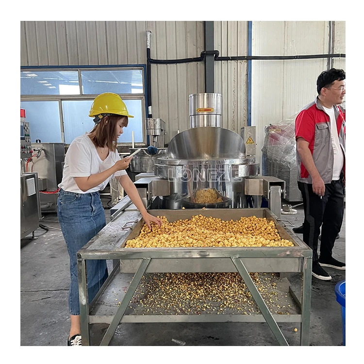 Cheap Price Caramel Electric Pop corn Machine Automatic Industrial Gas Popcorn Making Machine for Sale