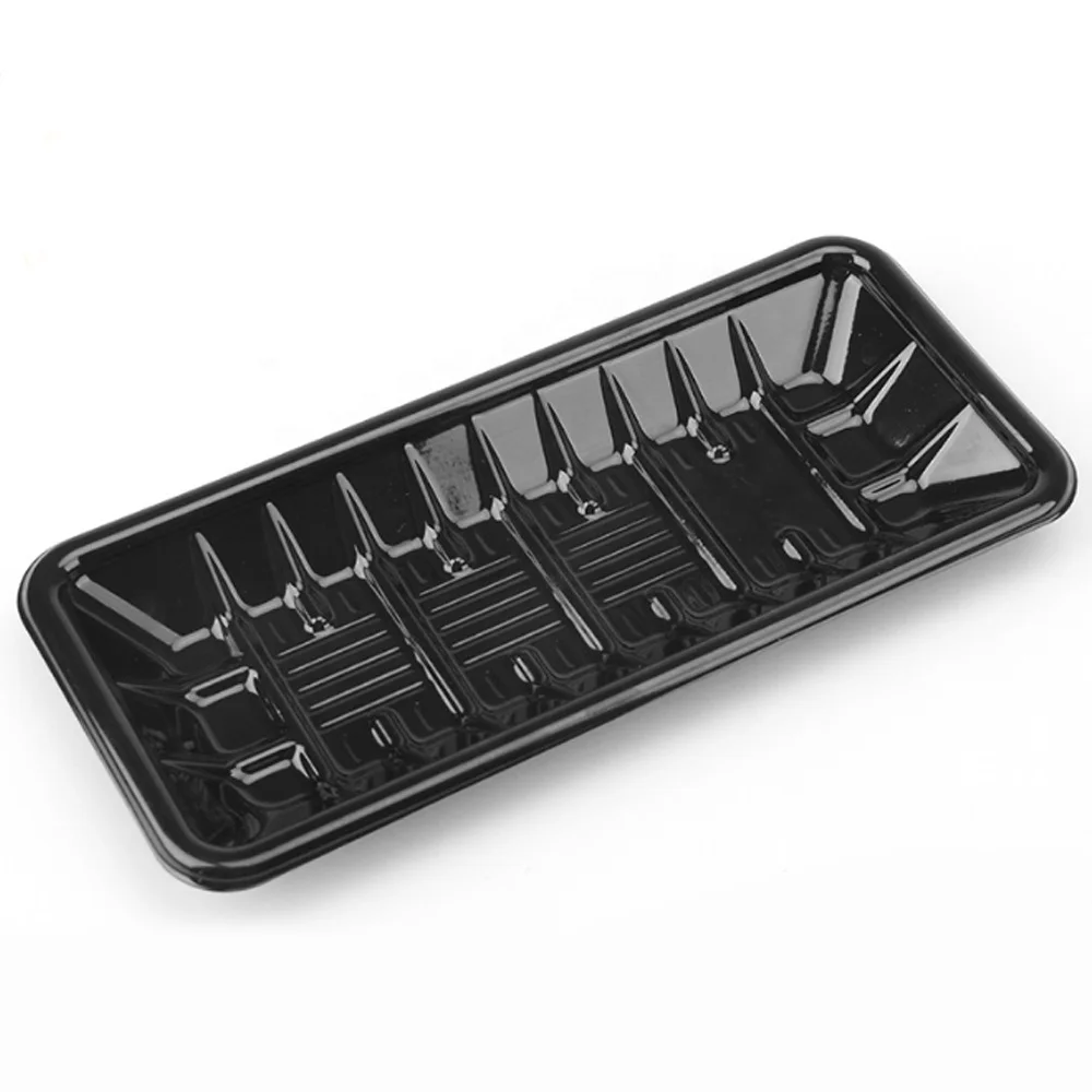 
Plastic for black RPET/PET disposable pork fresh biodegradable custom size vegetable tray 