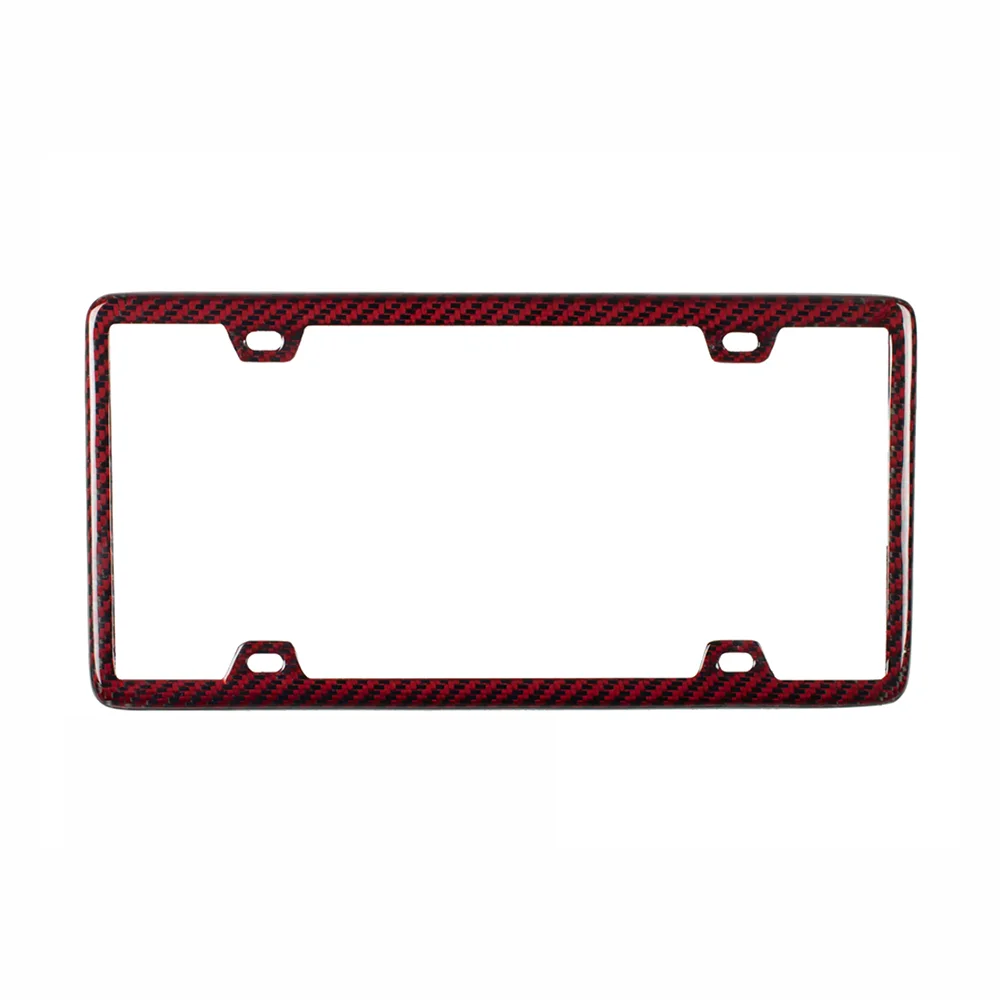 OEM carbon fiber plate Matte Gloss Finish Carbon Fiber License Plate Frame