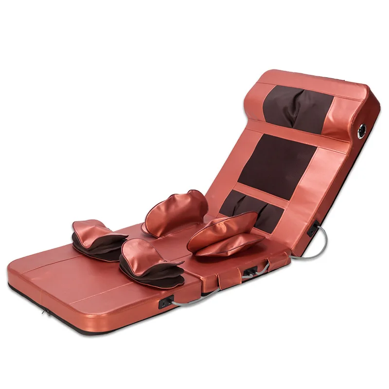 Yoga audio massage mattress bed heat vibration korea  massage pillow full foldable adjustable body massage mattress oem