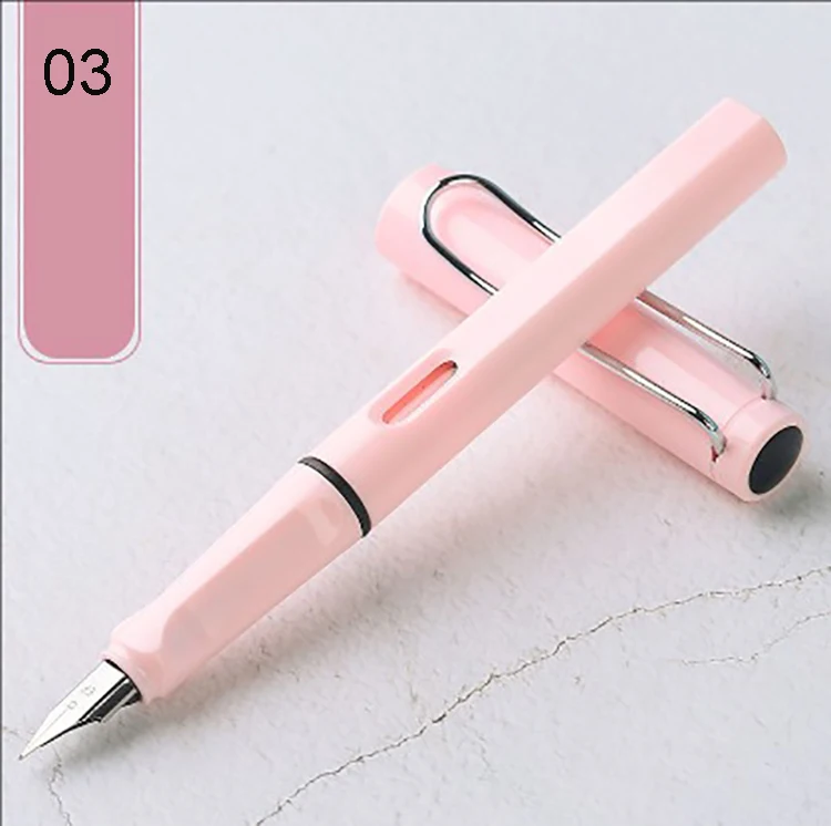 F011   Wholesale High-Grade Colorful Classic Plastic Fountain Pen for student and gifts