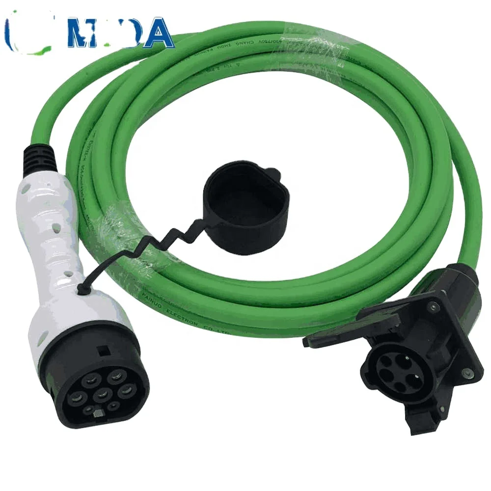 
 Кабель преобразователя для зарядного устройства для электромобилей, тип 1-Тип 2, стандарт ЕС, к входу J 1772, 0,5 м  