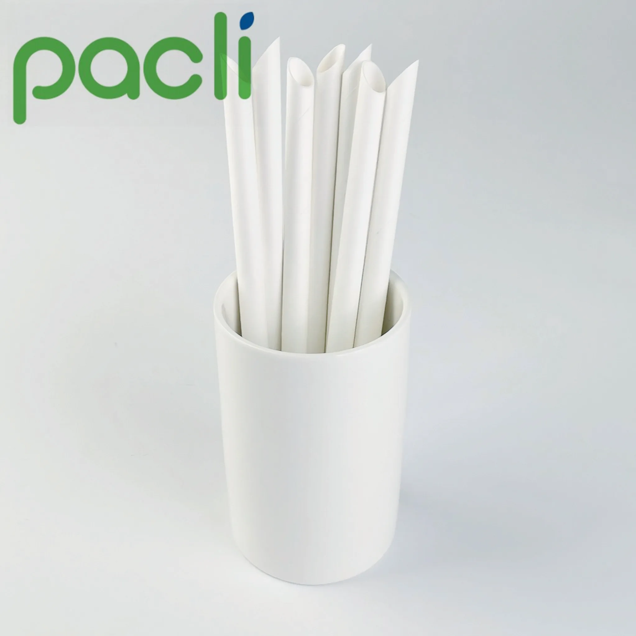 Eco Products Spoon Paper Straws Disposable Drinking Straws with spoon