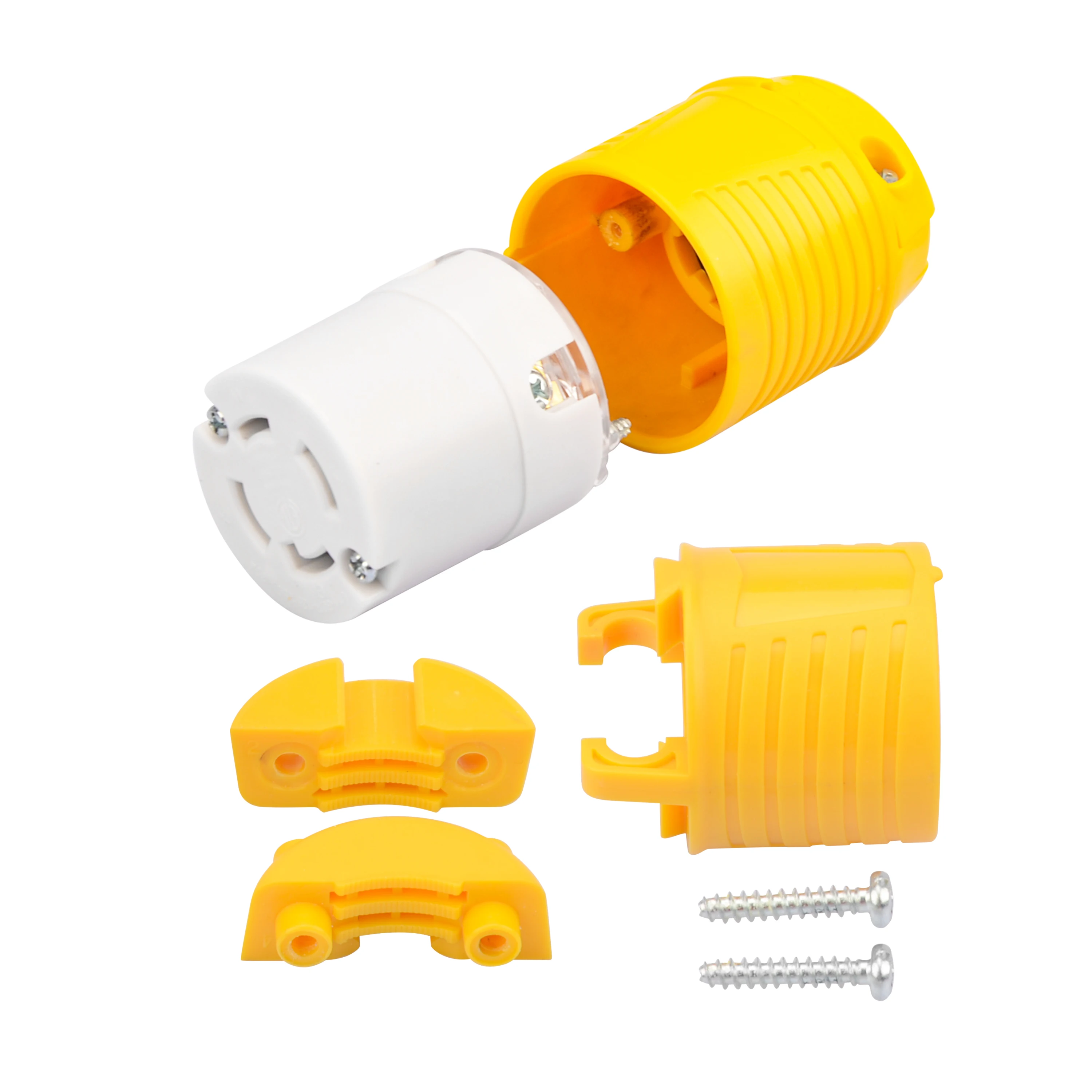 Locking Connector for Generator NEMA L14-30R Extension Cord End Female Connector 30A 125/250V Electrical Replacement Connector