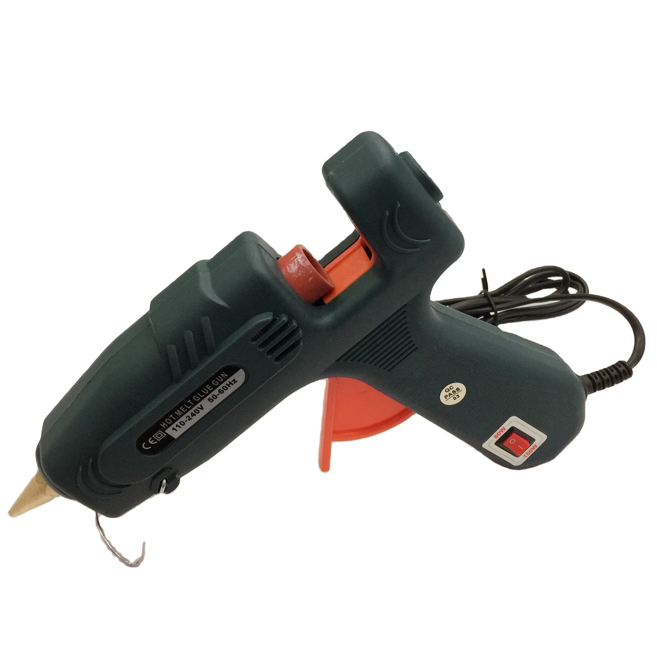 Лидер продаж в Европе, клеевой пистолет большой мощности 80 Вт/150 Вт с завода «сделай сам», клеевая машина с двумя дужками и переключателем