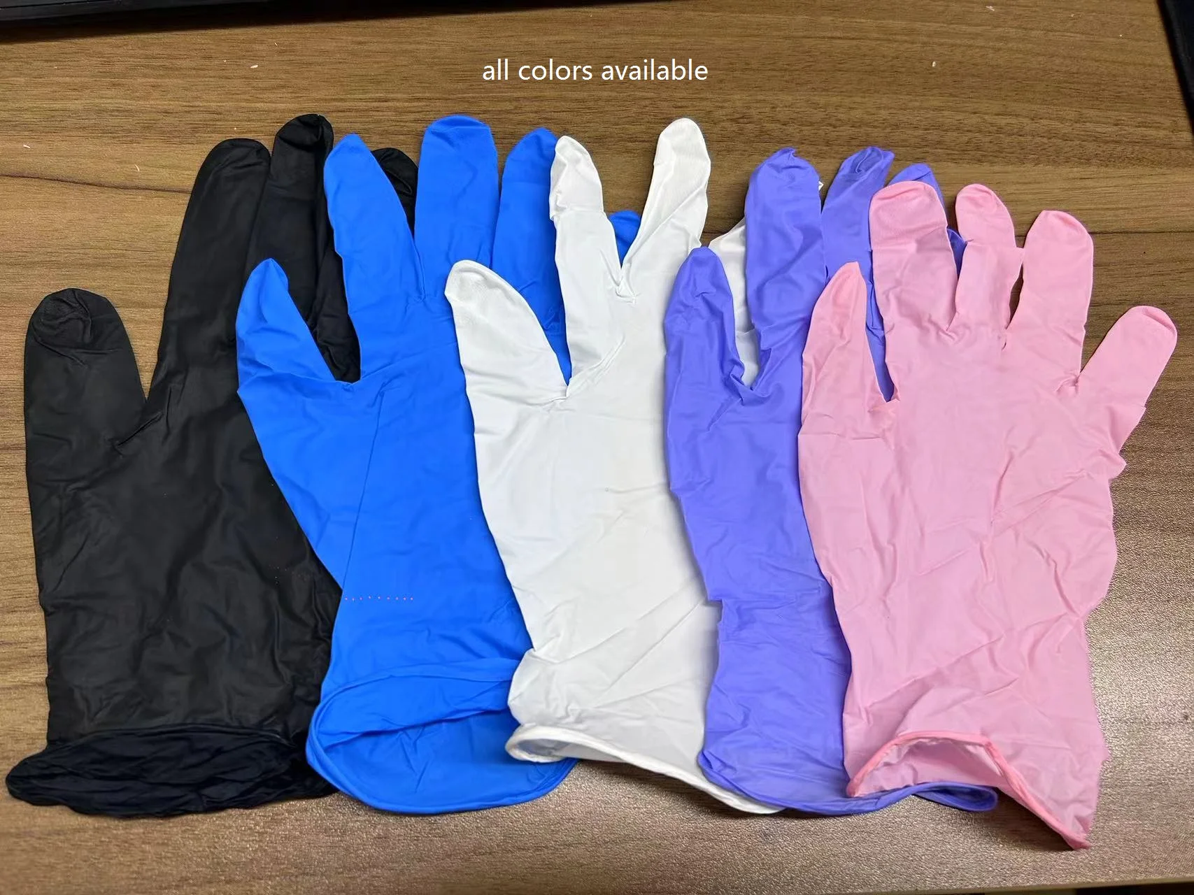 3mil nitrile gloves tattoo beauty salon manicure hair nail art cleaning finger textured nitrile disposable-nitrile gloves