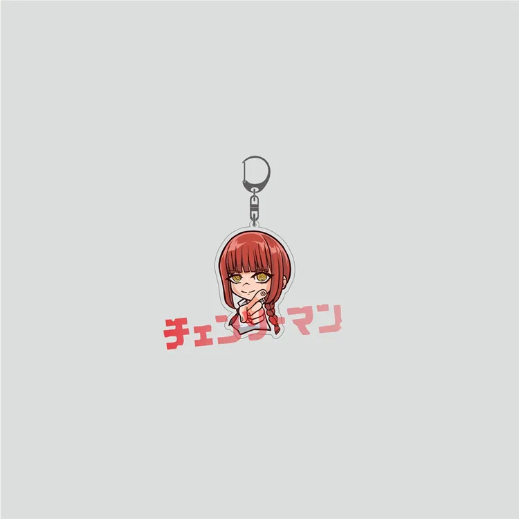 7 Styles Chainsaw Man Light Keychain Anime Game Keyring Men Cartoon Pendant Keyring Cute Jewelry Acrylic Key Chain