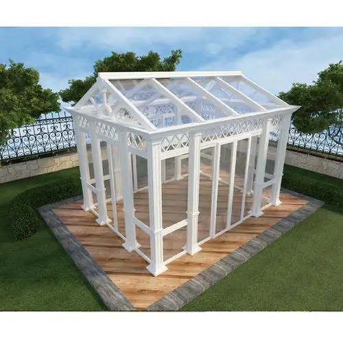 Prefabricated Winter Garden Patio Enclosure/Modern Veranda 4 Seasons Aluminum Sunroom Glass house