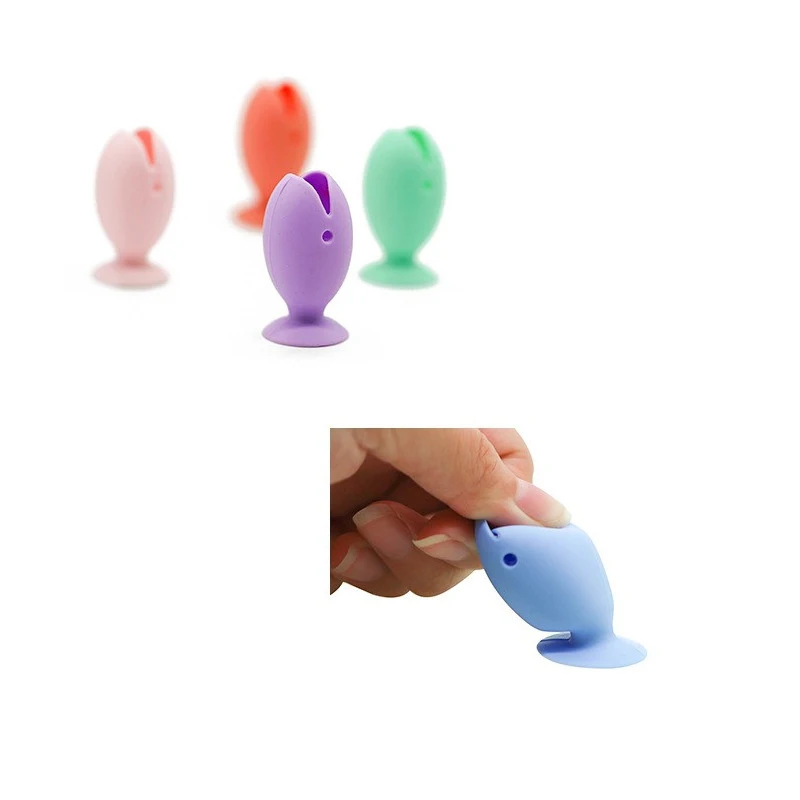 Silicone Toothbrush Holder Cover with Electric Kids Hanger Bathroom Shower Suction Cup Space-Saving Dental Water Flossers Use