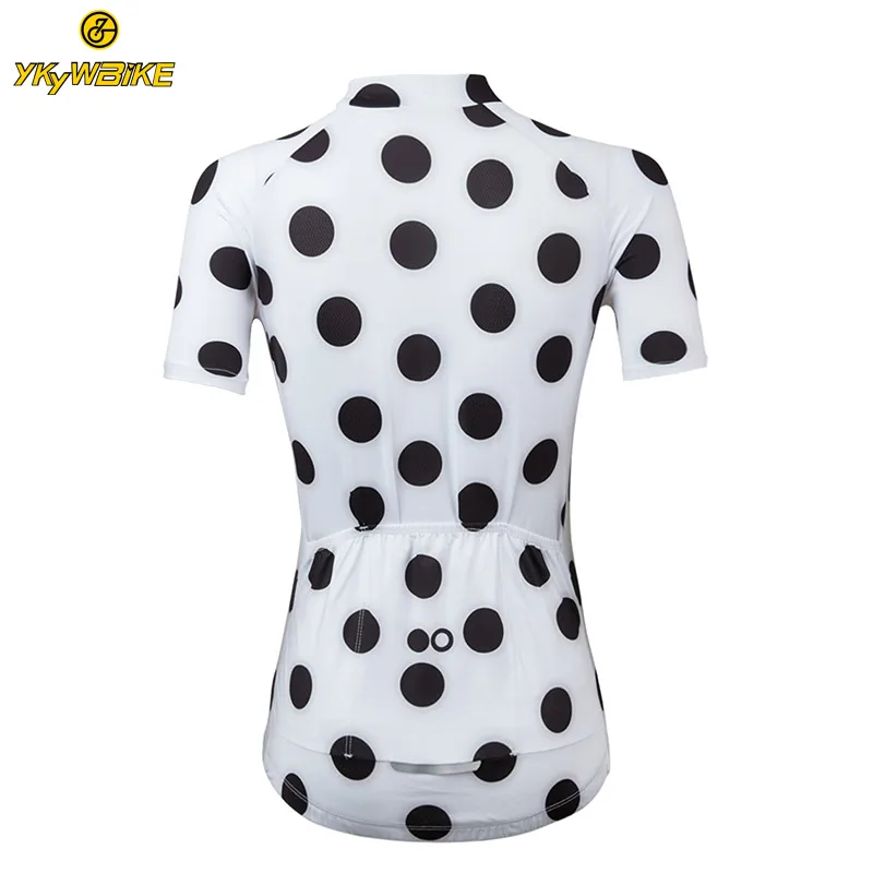 
OEM Custom Sublimation ykk zipper Print Professional Ladies Biking Wear Short Sleeves Cycling Jersey Women Shirt 