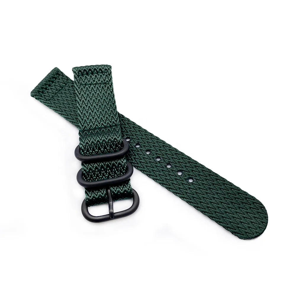 Custom Zulu Watch Straps Navy Dark Blue color Two piece 20mm 22mm Wrist Belt Nylon Fabric