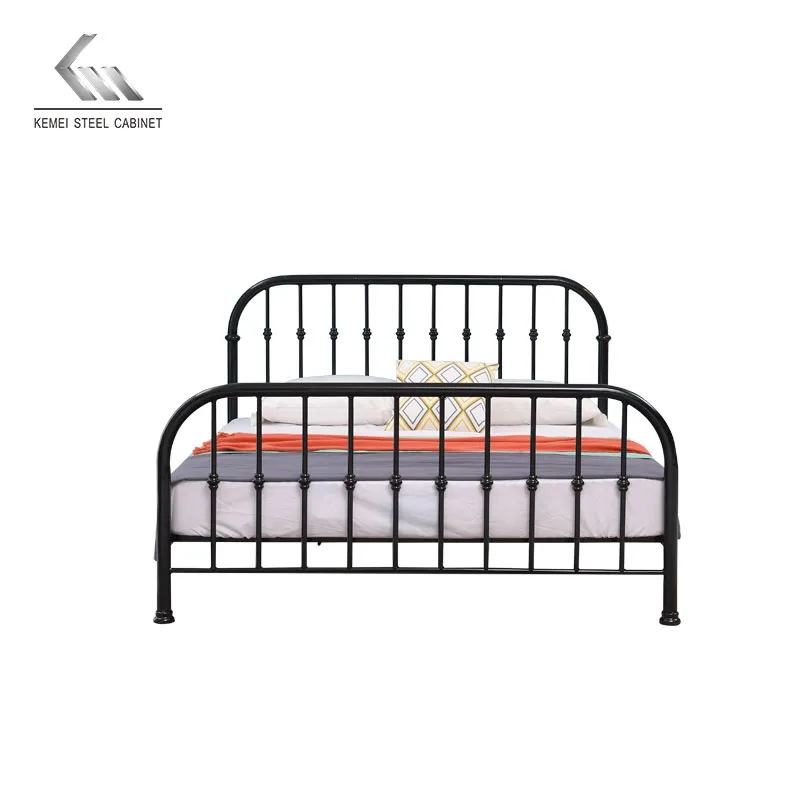 Cheap Price Adults Metal Portable Single Bed Steel Frame Folding Single Iron Bed for Sale Children Bunk Bed