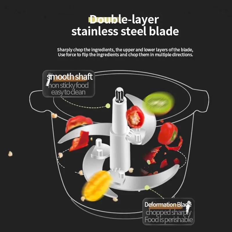 Manual Shredder Mincer Cutlery Magnetic Garlic Gadget Mini Puller Ice Processor Fruit, Multi Slicer Meat Chopper/