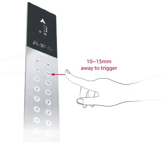 Small Shaft Energy Saving Mirror Etching Cabin Villa Elevator FUJI Home Elevator