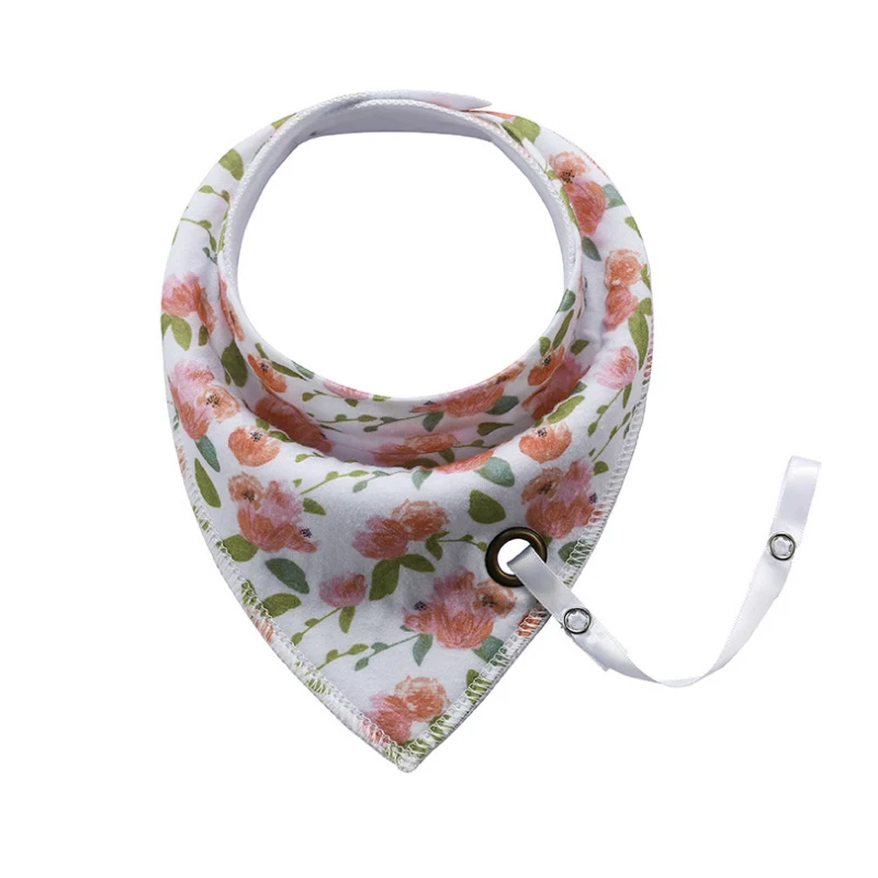 
Factory wholesale custom new design printed high quality cotton baby teether bibs baby boy bibs cotton bandana 