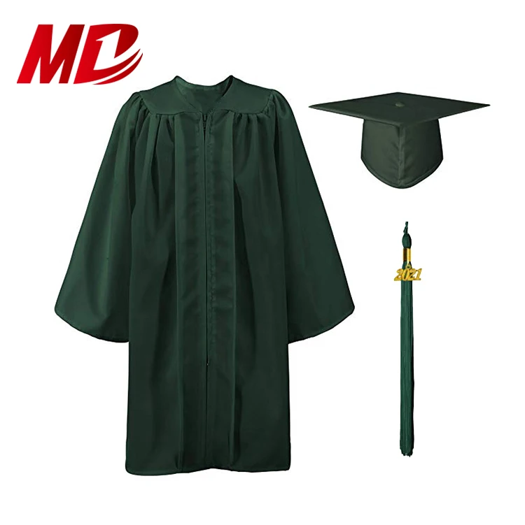 wholesale matte polyester cheap Children graduation cap gown kindergarten graduation cap gown