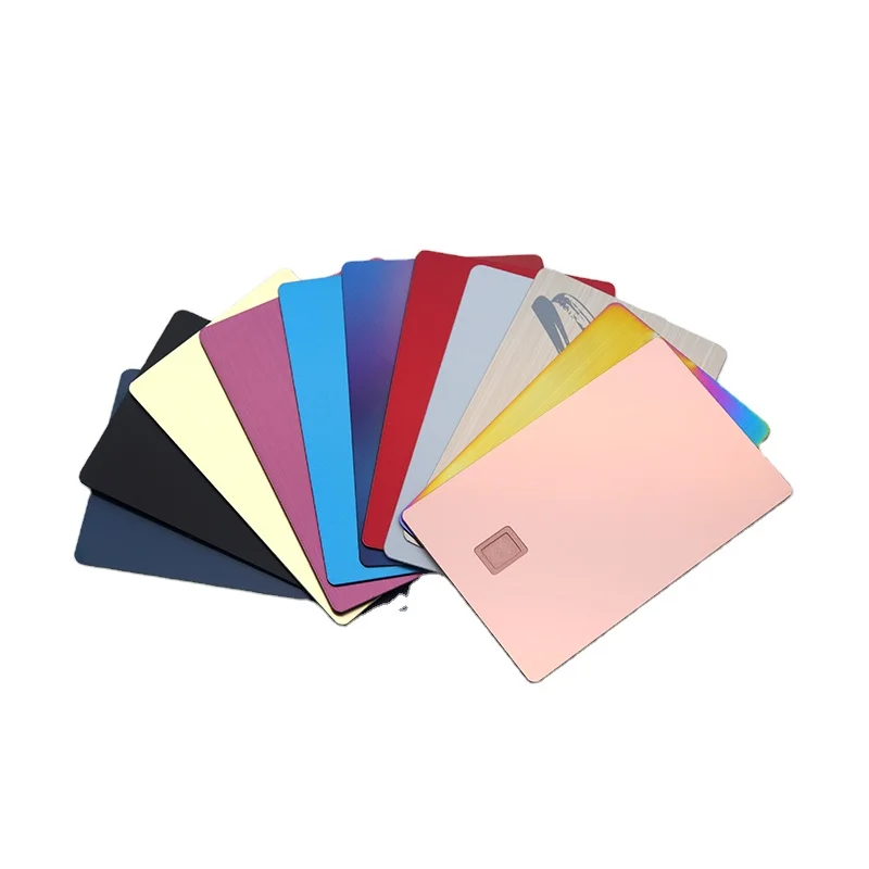 Stainless Steel Crafts Bank Cheap Chip Magnetic Stripe Custom Blank Metal Credit Card For Laser Engraving