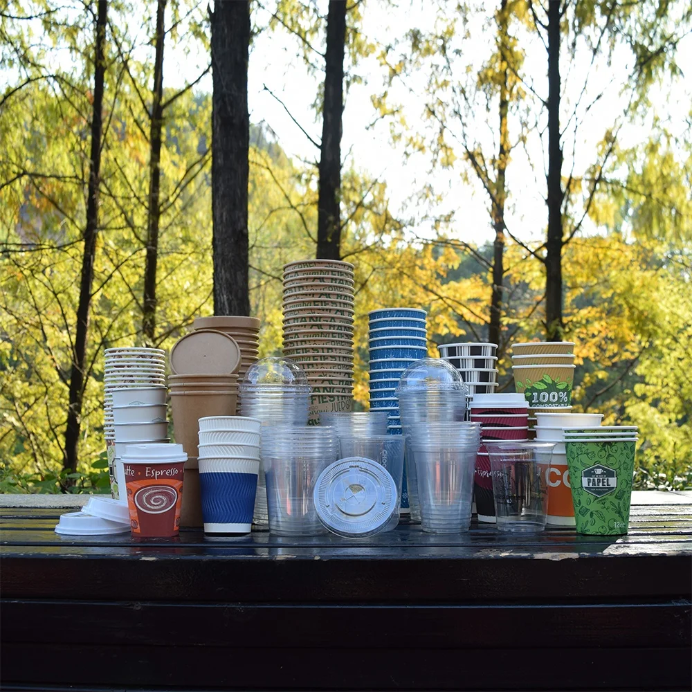 Кофейные чашки оптом от производителя, одноразовые бумажные стаканчики с пла-покрытием и ПЭ-покрытием, Биоразлагаемые бумажные стаканчики для вечеринок